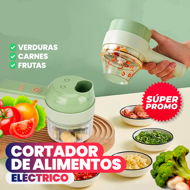 CORTADOR DE ALIMENTOS ELÉCTRICO PORTÁTIL