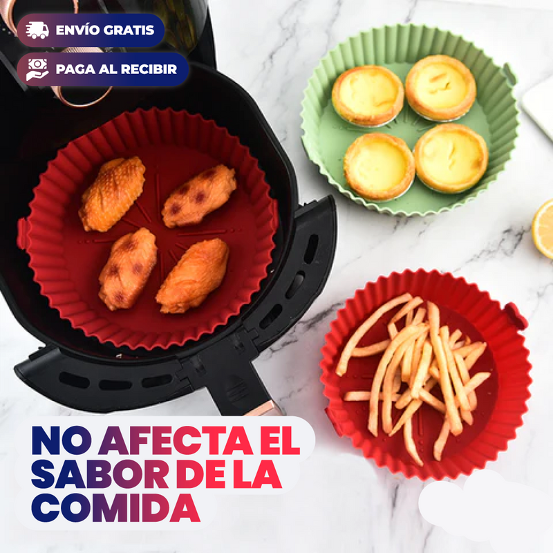 PACK 6 CANASTAS DE SILICONA PARA AIR FRYER