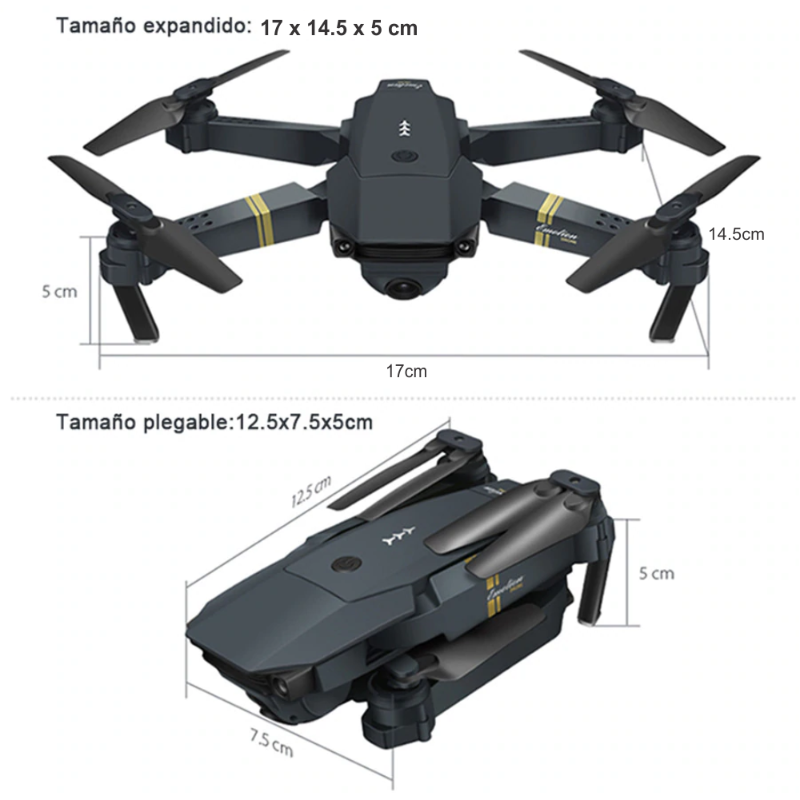 DRONE PLEGALE - CAMARA WIFI 2.4G 998W