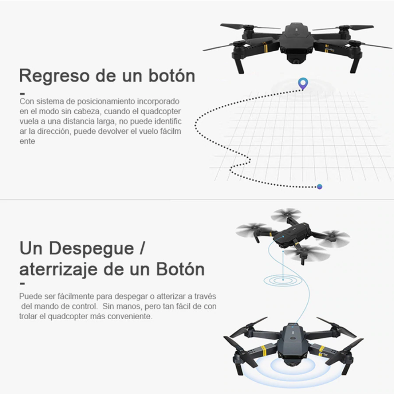 DRONE PLEGALE - CAMARA WIFI 2.4G 998W