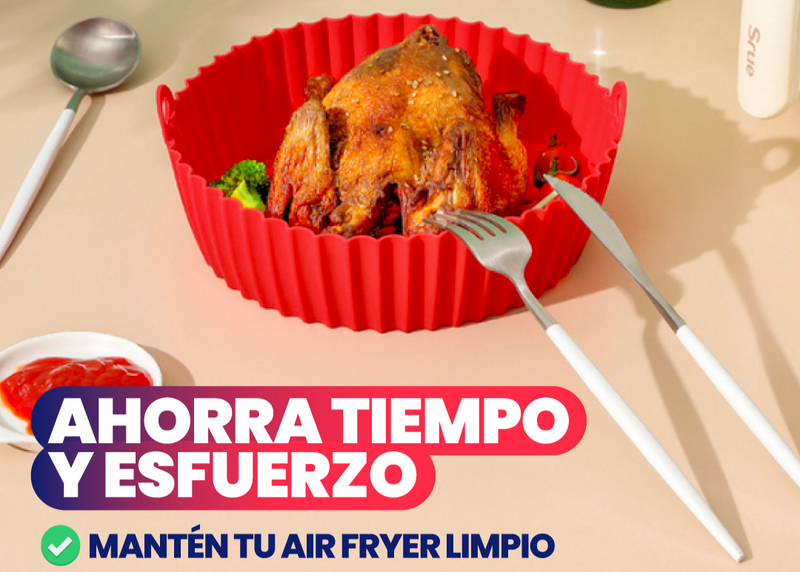 PACK 6 CANASTAS DE SILICONA PARA AIR FRYER