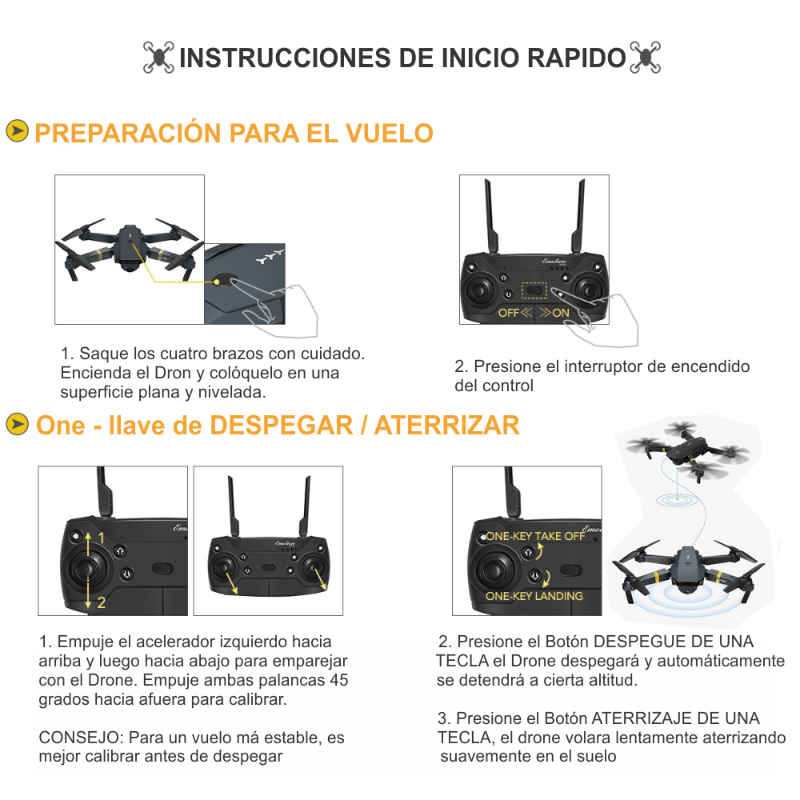 DRONE PLEGALE - CAMARA WIFI 2.4G 998W