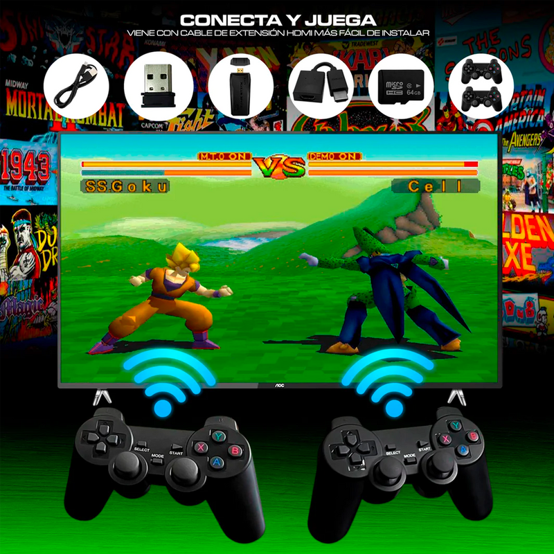 CONSOLA RETRO GAMESTICK 4K 20000 JUEGOS